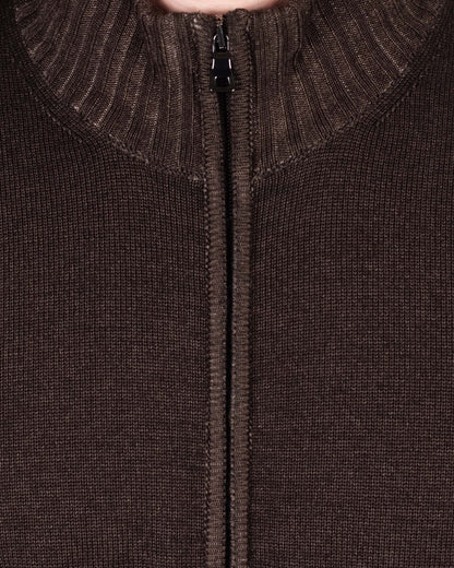 khakis brand full zip cardigan