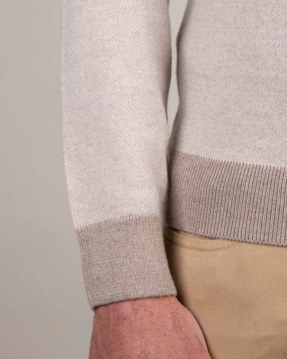 khakis brand nailhead full zip sweater