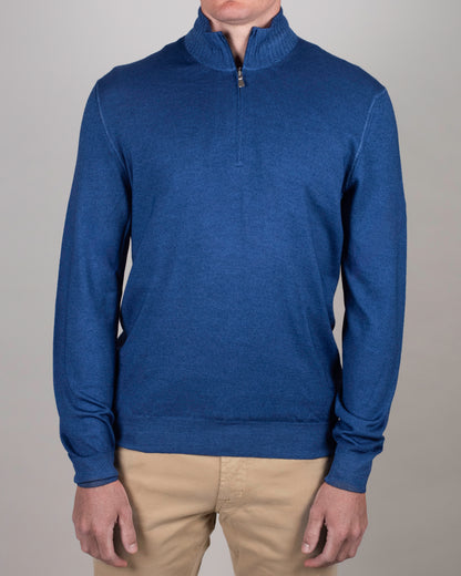 khakis brand merino quarter zip sweater