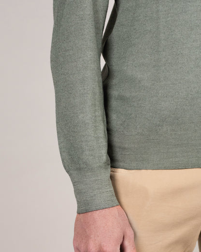 khakis brand merino quarter zip sweater