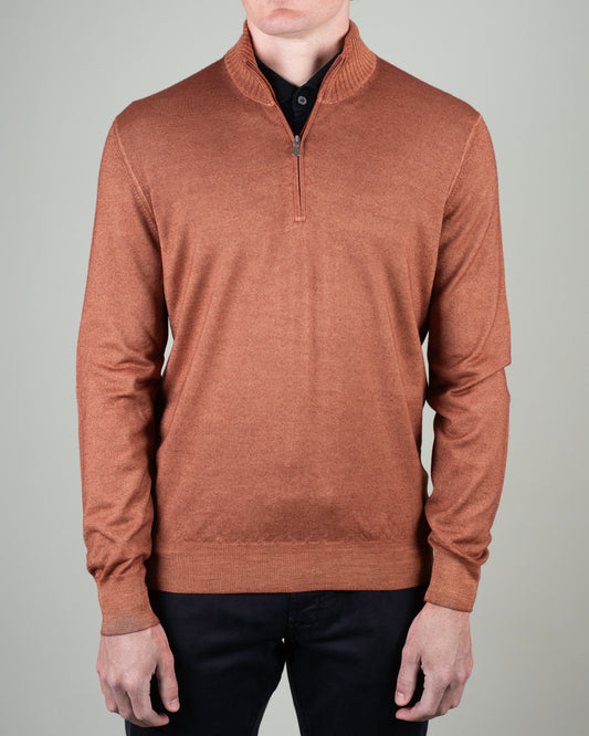 khakis brand merino quarter zip sweater