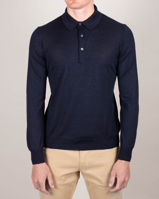 khakis brand wool silk polo