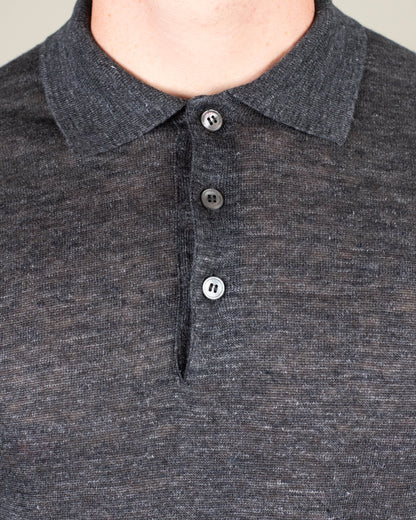 khakis brand linen ss polo