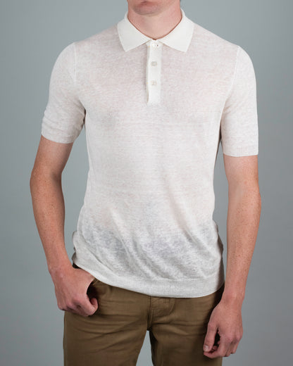 khakis brand linen ss polo