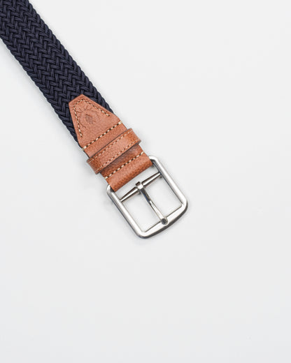 martin dingman navy stretch belt