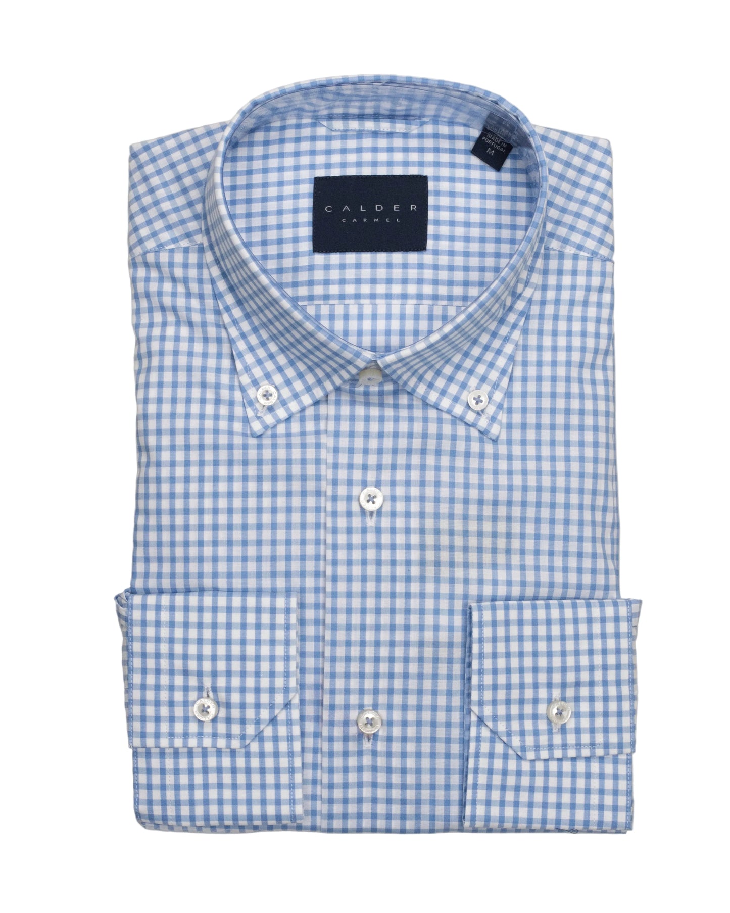 calder navy check shirt