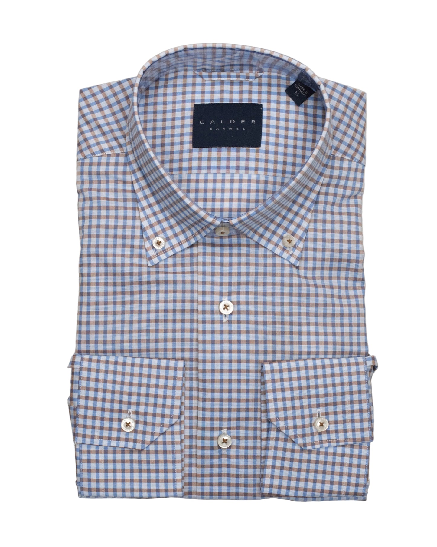 calder brown check shirt