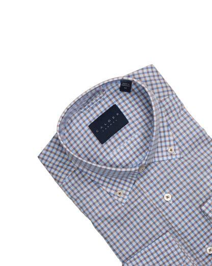 calder brown check shirt