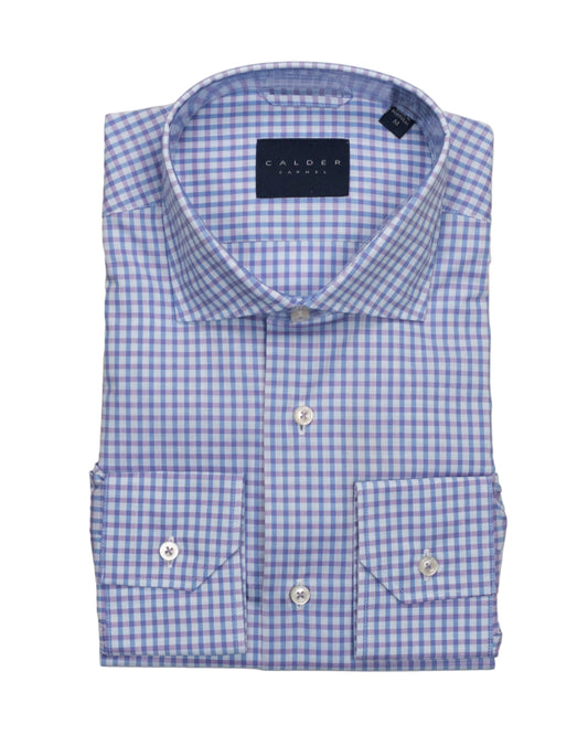 calder lavender check shirt