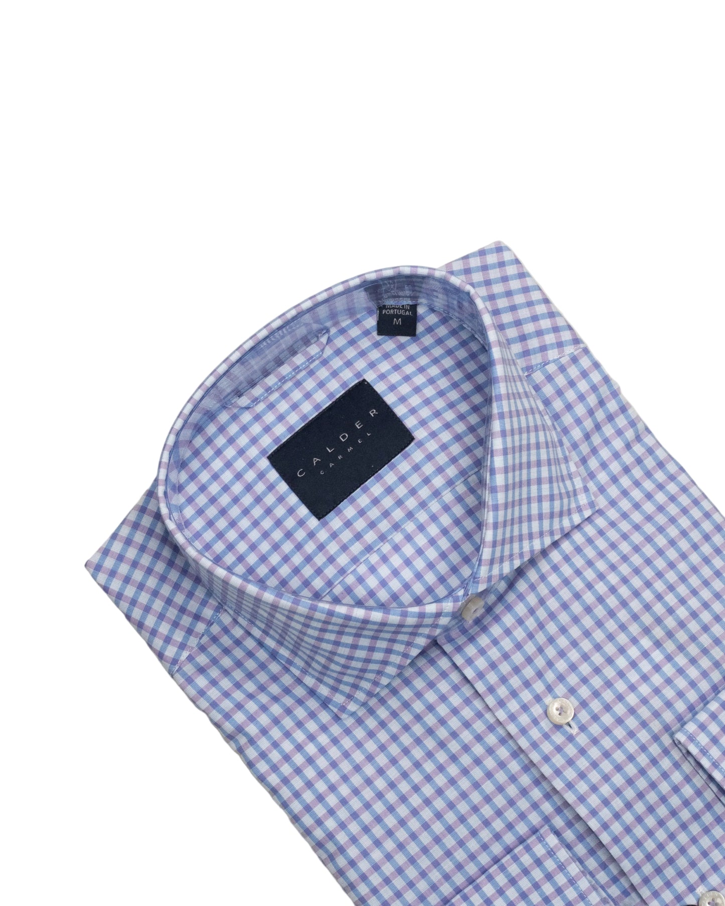 calder lavender check shirt