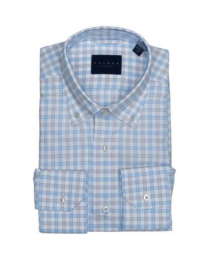 calder blue check shirt