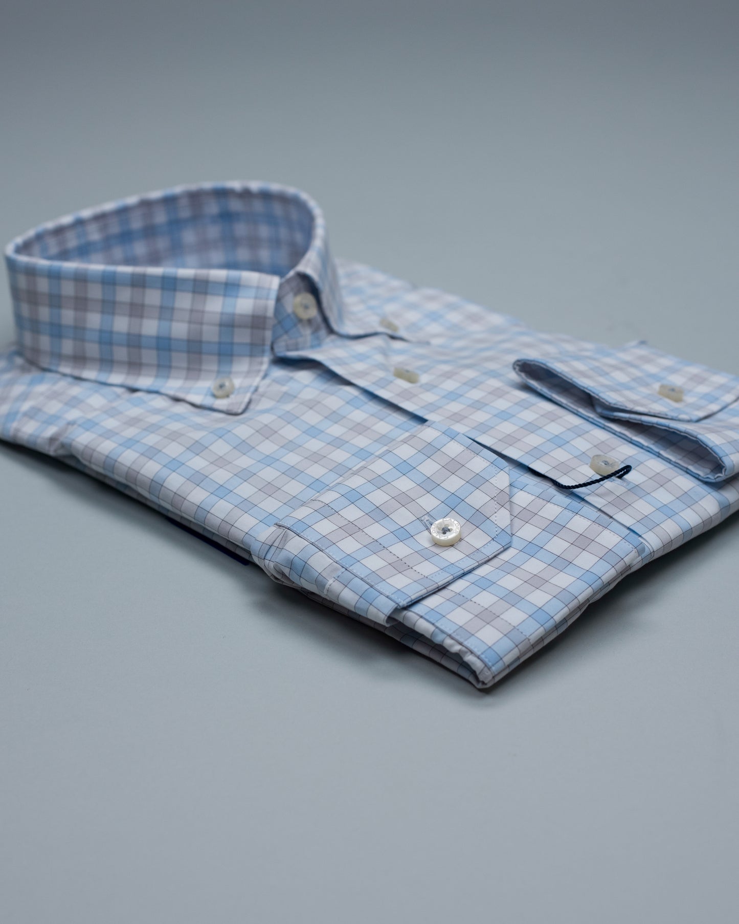 calder blue check shirt