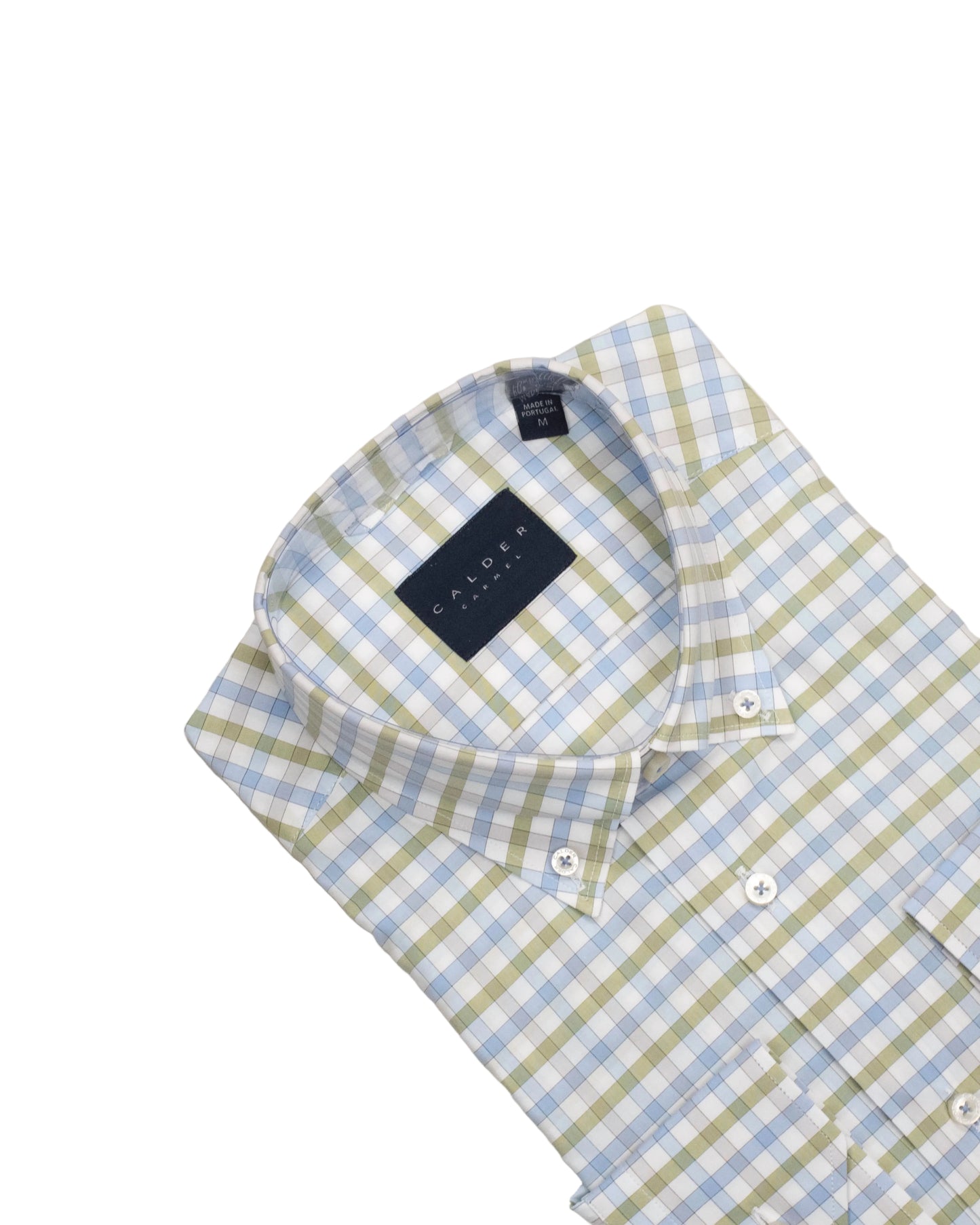 calder olive check shirt