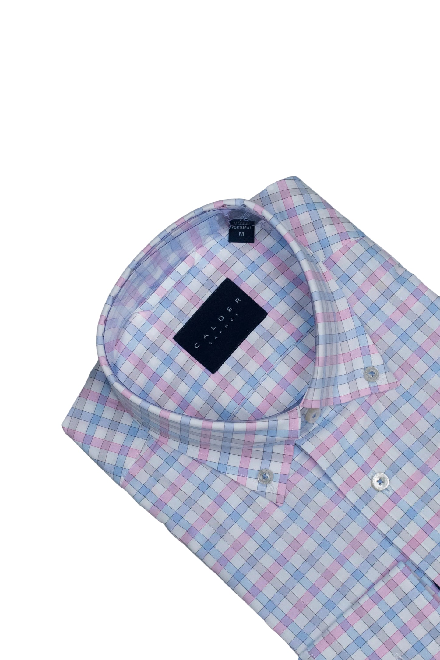calder pink check shirt