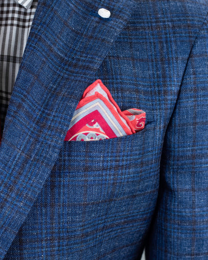 lbm blue plaid soft coat