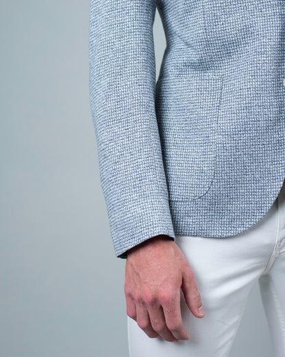 lbm blue jersey soft coat