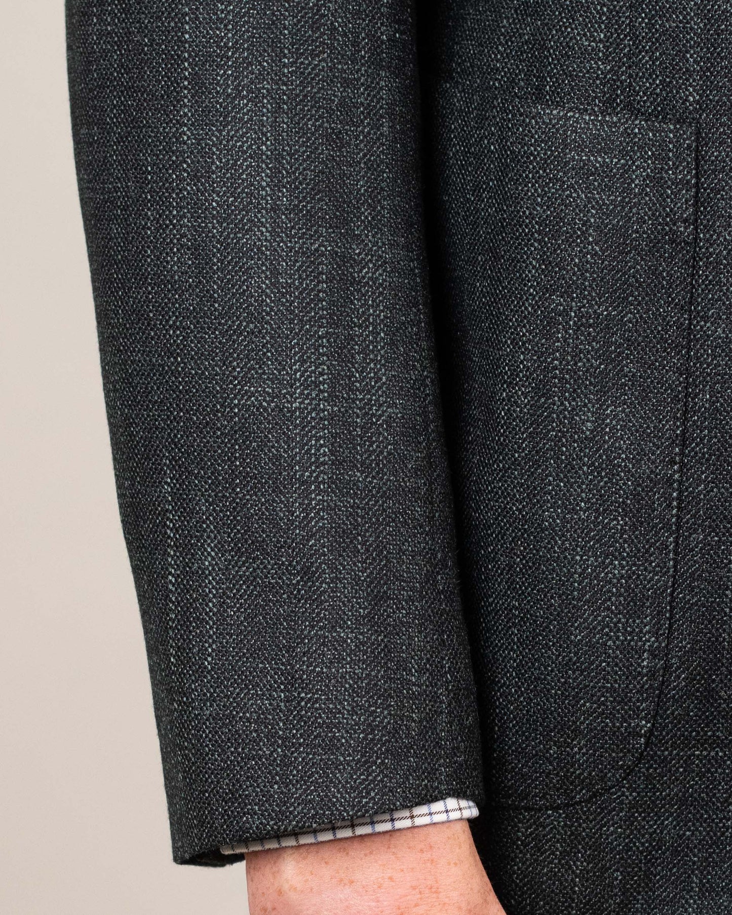 lbm black jersey soft coat