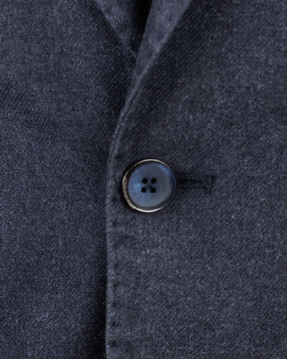 lbm navy cash silk soft coat