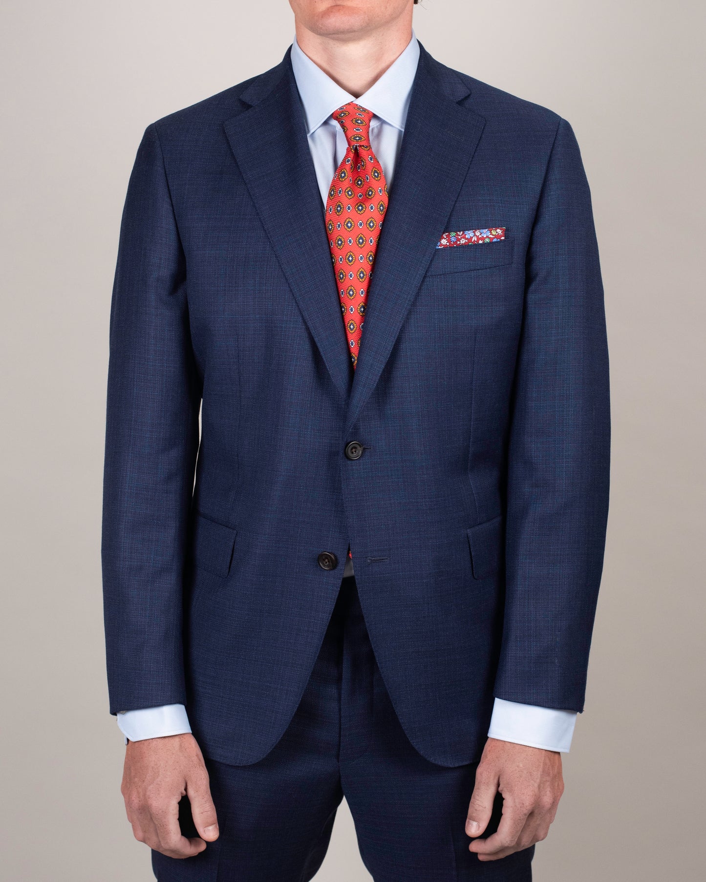 khakis brand lt navy suit