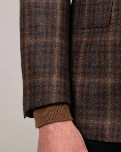 khakis brand brown navy check sport coat