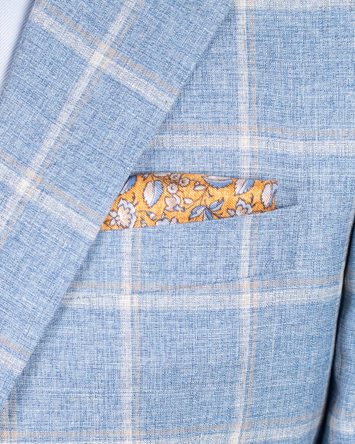 khakis brand blue windowpane sport coat