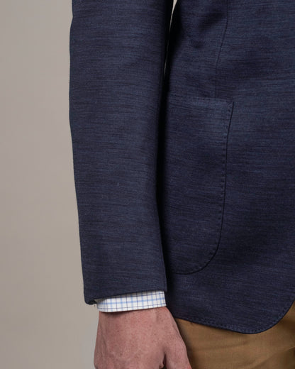 khakis brand navy stetch jersey soft coat