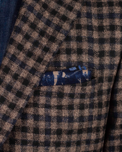 khakis brand brown check sport coat