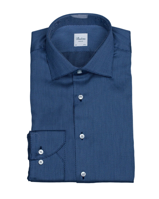 stenstroms navy dress shirt