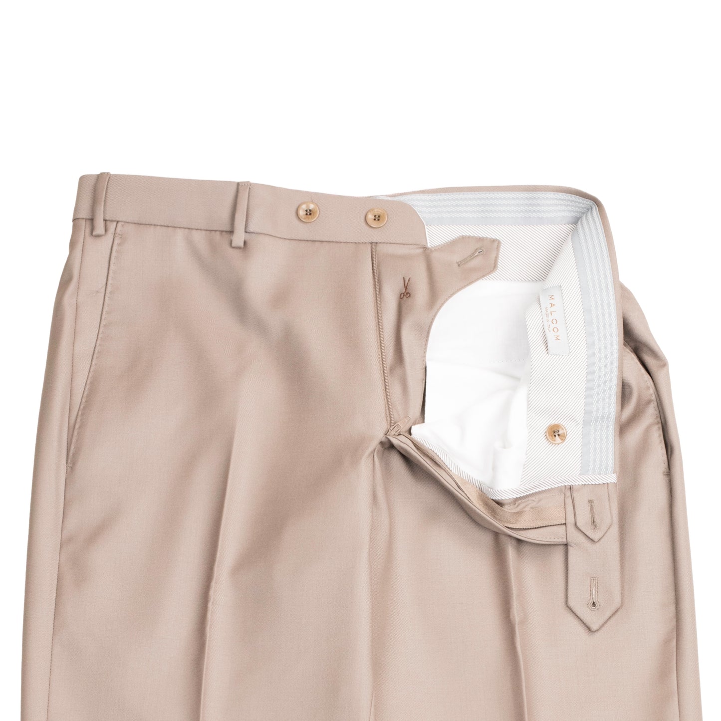 malcom tan wool pant