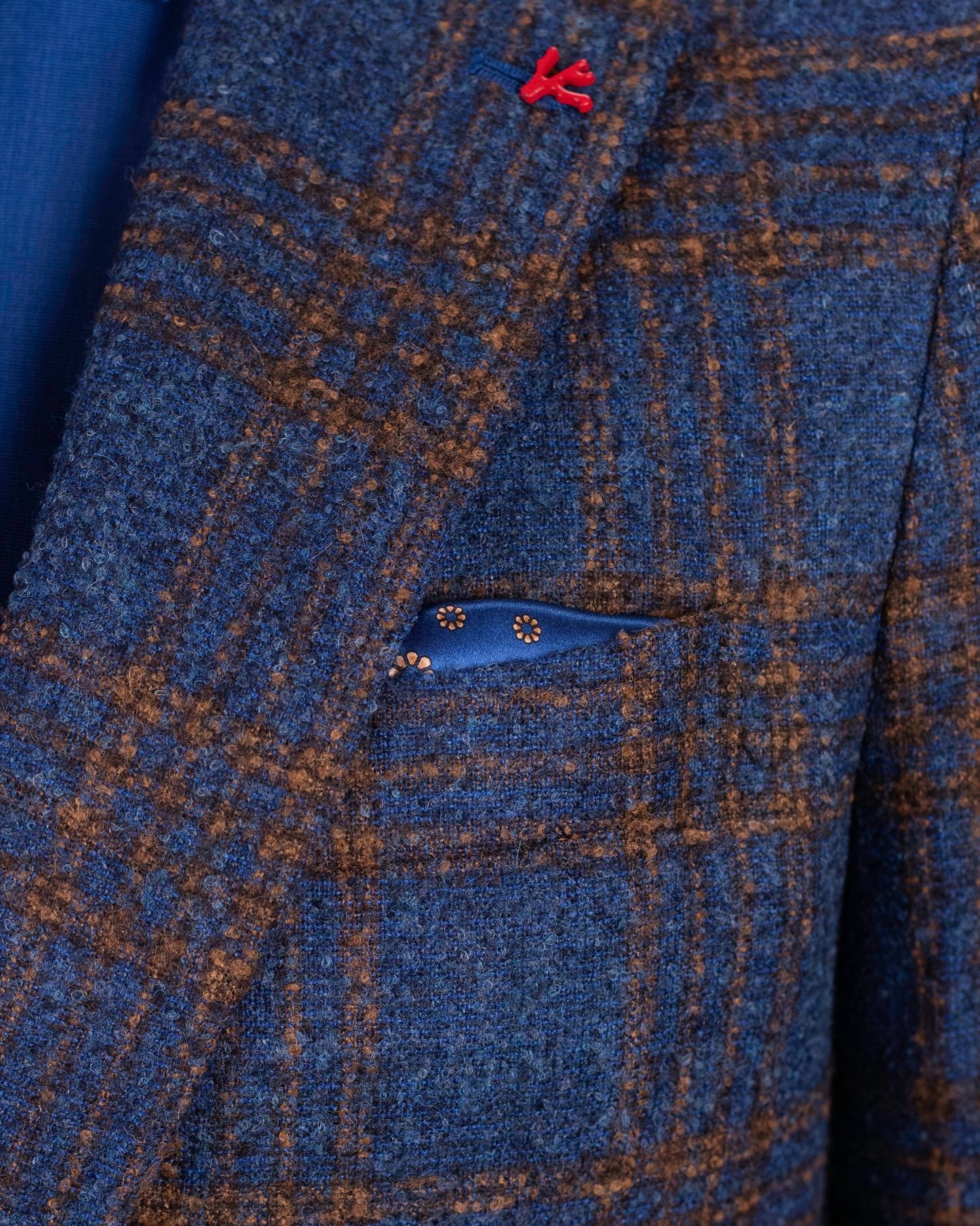 isaia blue alpaca plaid sport coat