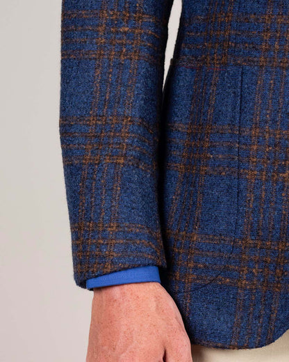 isaia blue alpaca plaid sport coat