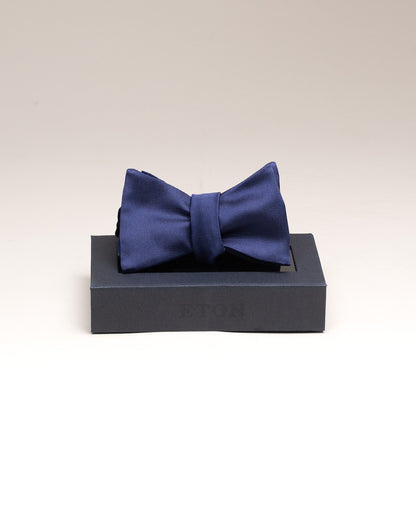 eton navy silk seltie bow
