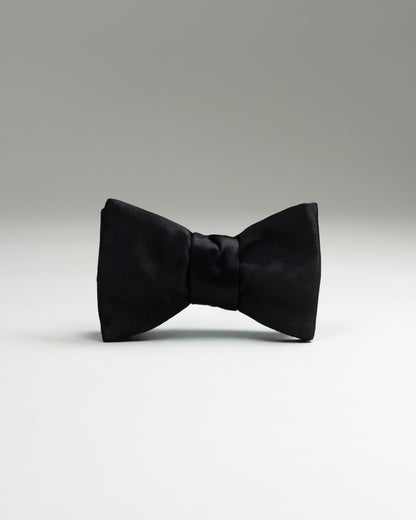 eton black silk selftie bow
