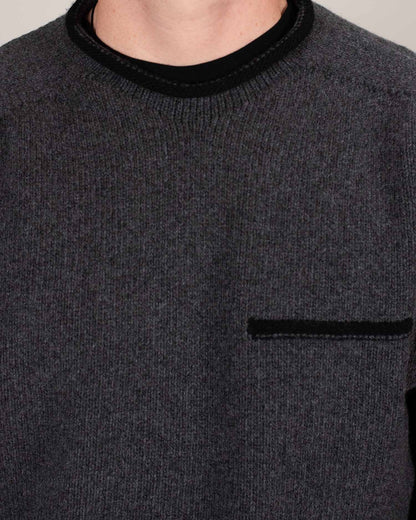 inis meain charcoal sweater