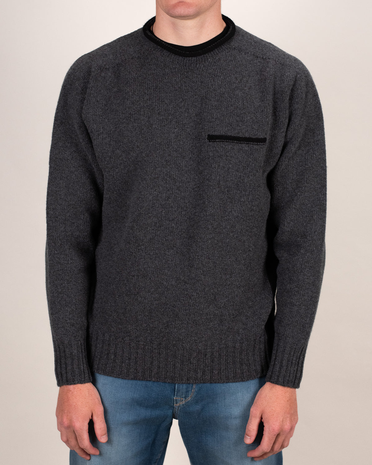 inis meain charcoal sweater