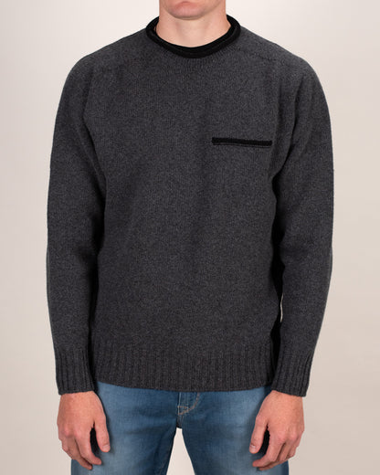 inis meain charcoal sweater