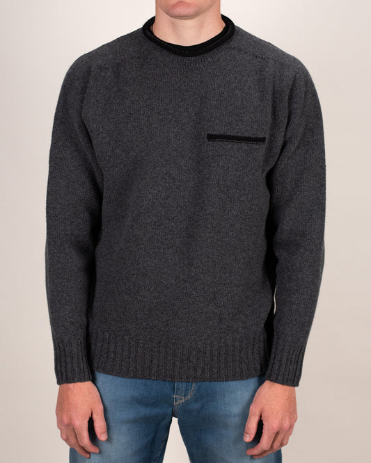 inis meain charcoal sweater