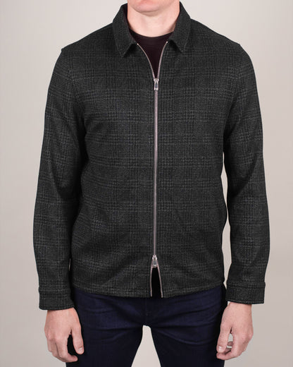 pescarolo dk grey plaid jacket