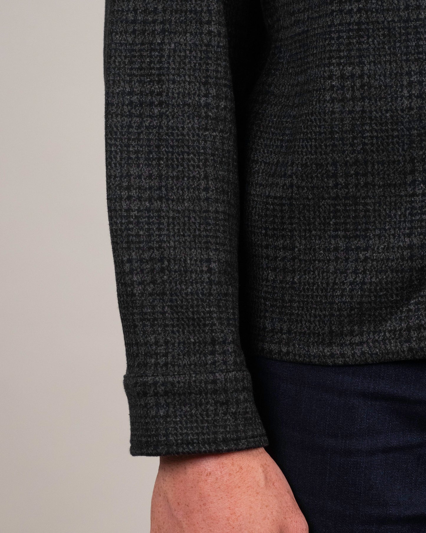 pescarolo dk grey plaid jacket