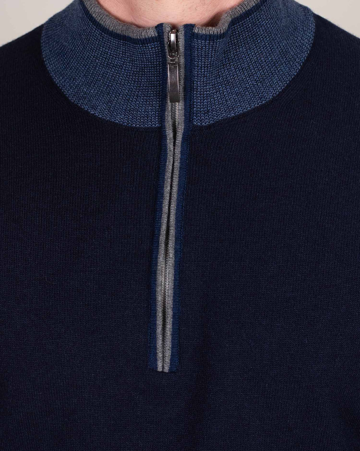 khakis brand merino wool zip sweater