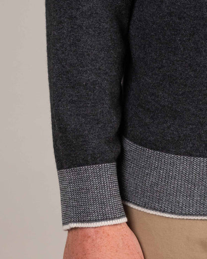 khakis brand merino wool zip sweater