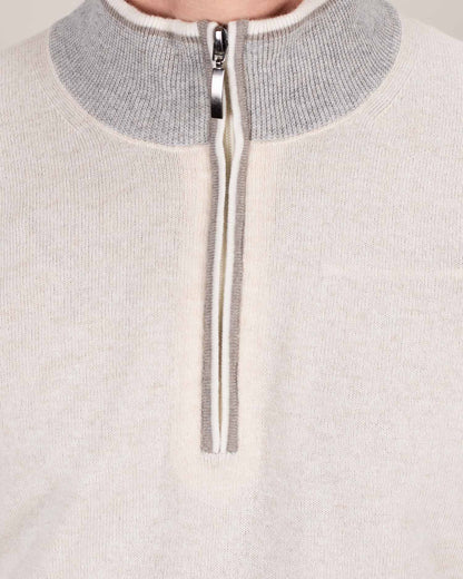 khakis brand merino wool zip sweater