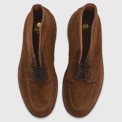 Alden - Brown Soft Leather Plain Toe Boot