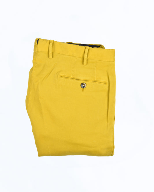 khakis of carmel - Yellow Meyer Bonn Slim Straight Trouser