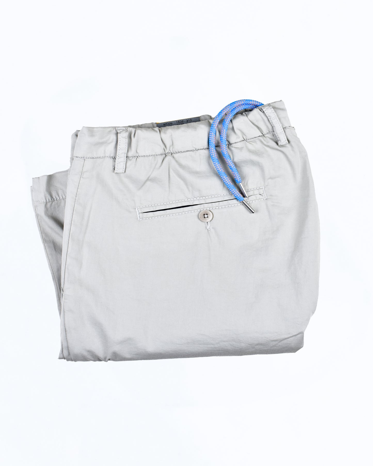 khakis of carmel - Cream Cotton Super Light Slim Pant