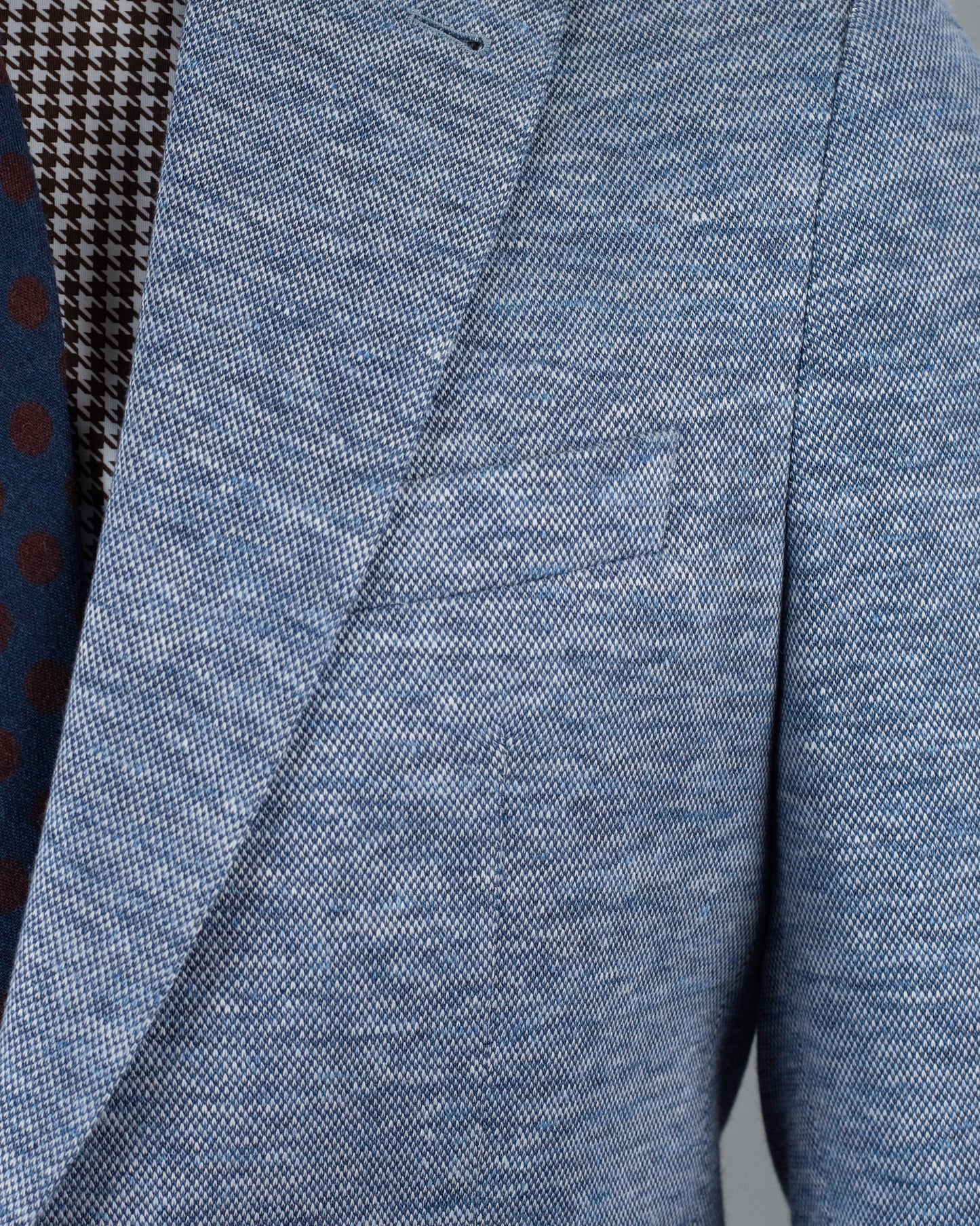 khakis brand lt blue jersey soft coat
