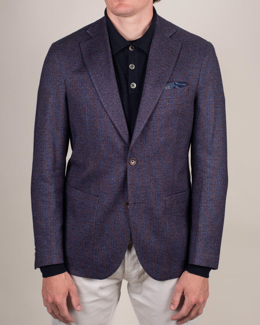 khakis brand navy and brown houndstooth sport coat