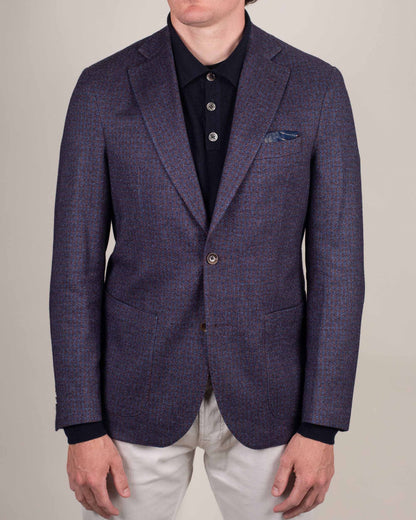 khakis brand navy and brown houndstooth sport coat