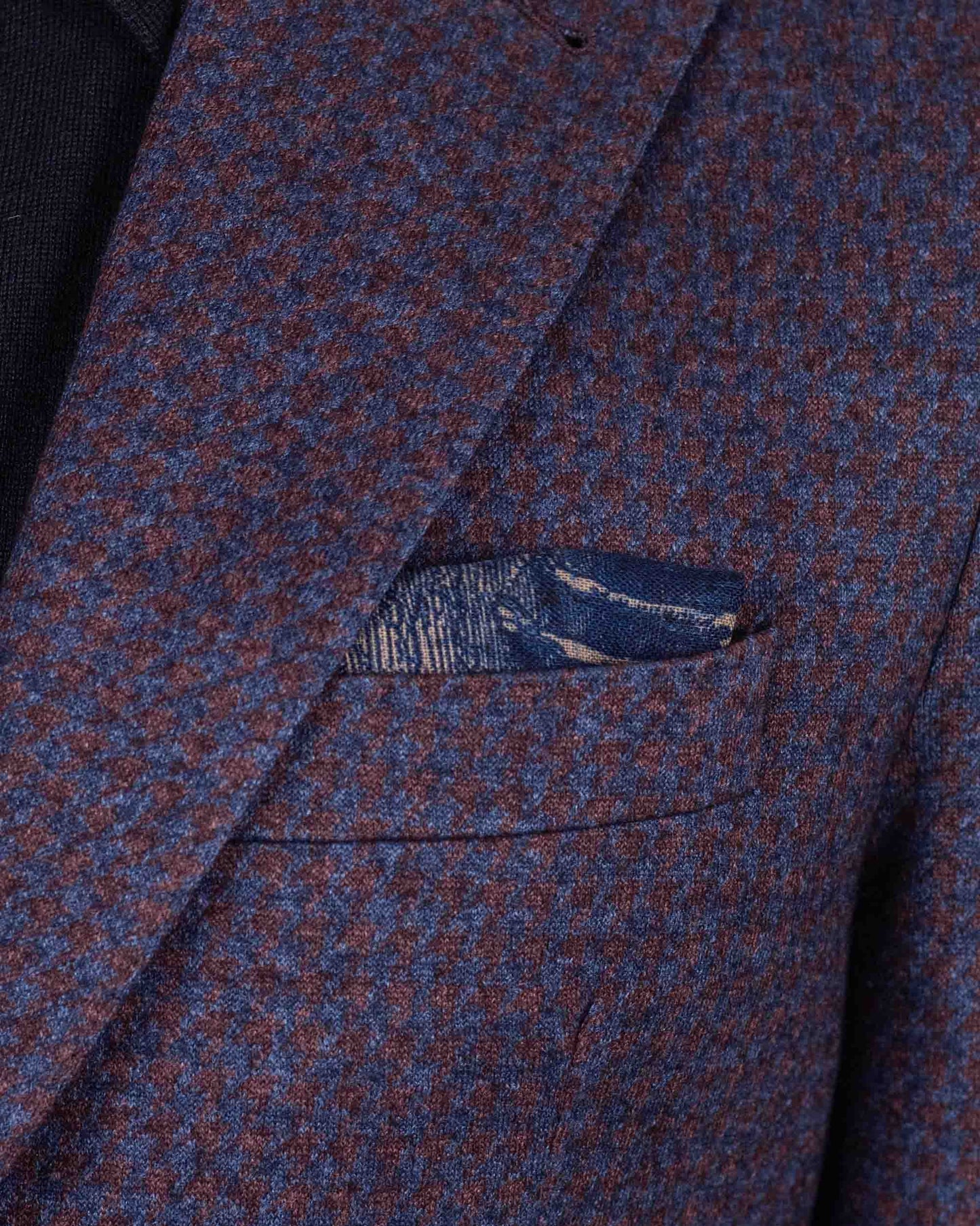 khakis brand navy and brown houndstooth sport coat