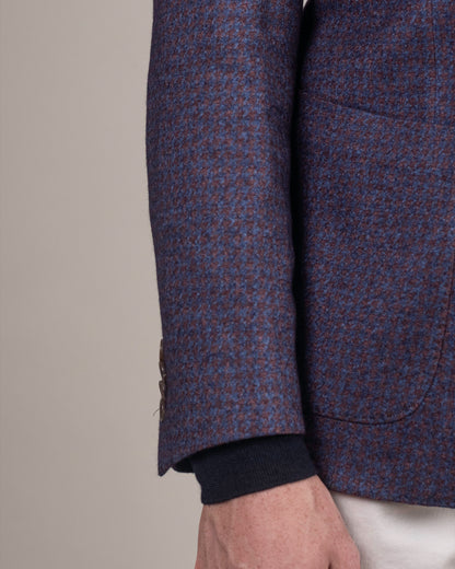 khakis brand navy and brown houndstooth sport coat
